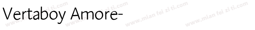 Vertaboy Amore字体转换
